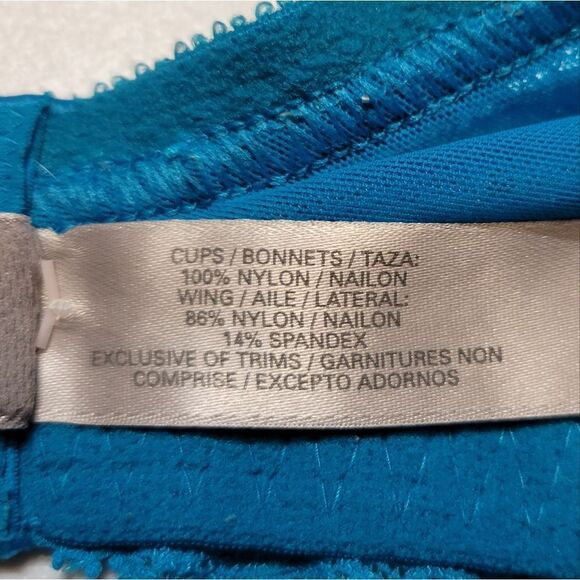 Victoria's Secret Unlined Demi Blue Lace Underwire Bra Women's 38D - Picture 10 of 16